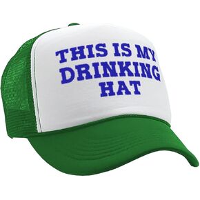 Guacamole - This is my DRINKING HAT - drunk party college - Vintage Retro Style Trucker Cap Hat