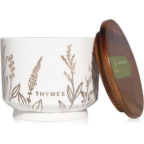 Thymes Citronella Grove Summer Candles - Outdoor Citronella Candles for Patio - Backyard Essentials - Outdoor Decor - Decorative Citronella Candles - Outdoor Medium Outdoor Candle (10 oz)
