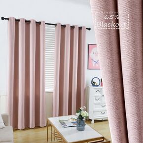 GRALI-DECOR Light Gray Grommet Curtains, Zigzag Pattern Panels for Living Room/Kid's Room, Room Darkening Drapes 84" Long, 52" Wide, 2 Panels