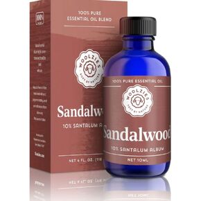 Woolzies Sandalwood Blend of Essential Oils | Aromatherapy Essential Oils for Diffuser and Topical Use. 4 Fl Oz