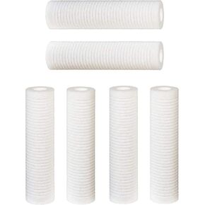 SGC-25-1005 Sediment Filter Grooved Cartridge 2.5" x 10" 5 micron - Interchangeable with AP110 Model (6 Pack)