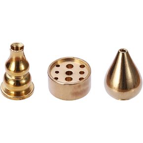 Coil Incense Burner, Incense Holder,Incense Cone Burner, Incense Sticks Burner, 3 Styles Brass,3 Pieces.