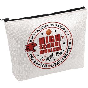 UJIMS Highschool Inspired Musical Merch Musical The Series East High Wildcats Makeup Bag Broadway Fans Gift (HighSchoolBag)