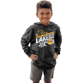 Blue 84 Unisex Kid's NBA Officially Licensed Youth Tri-Blend Hooded Long Sleeve T-Shirt Hoop Team Color