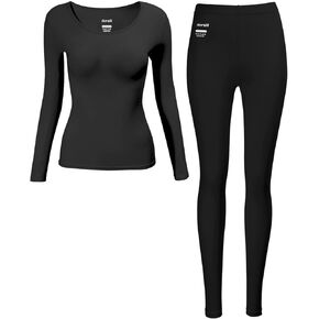 Women's Thermal Underwear Sets All-Purpose Long Jonhs Set For Big Girl Teenager Autumn And Winter Base Layer Pajams