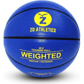 Zo Athletics Weighted Basketball - Workout Included on The 3lb Size 7 Heavy Basketball for Training and Dribbling Drills - Basketball Training Equipment for Teen Boys and Girls﻿ Basketballs