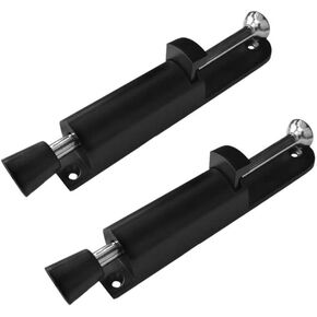 2 Pcs Heavy Duty Spring Loaded Door Stoppers Step-On Door Stop Holders with Screws