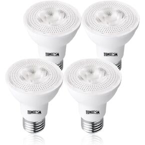 PAR20 LED Bulb Daylight White 5000K Dimmable Flood Light 7W=60W Halogen E26 600LM Track Recessed Lighting Bulbs 4 Pack