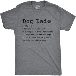 Mens Dog Dad Definition Tshirt Funny Fathers Day Pet Puppy Animal Lover Graphic Tee