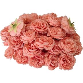 40 Pcs Blue Silk Rose Flower Heads, 3.3'' Artificial Plant Decoration, Royal Blue, No Stem, Reusable, DIY Flower Well, Crafts Bouquest