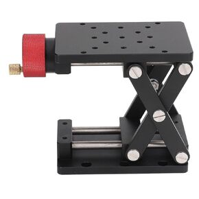 Laboratory Lifting, Aluminum Alloy Manual Lifting Laboratory Scissor Type Lifting Stand Lab Jack Stand, Gage Block Accessories