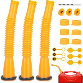 2Kit Gas Can Spout Replacement,For Most 1/2/10/5 Gallon Gas Can,Gas Can Nozzle Replacement Gas Can Spout With Flexible Nozzle,Gas Can Pour Spouts,Gas Tank Nozzle,Flexible Gas Can Spout Kit With Vent