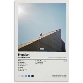 ملصقات دانيال قيصر قماش فرويدي ملصق جداري لوحة فنية تزيينية لغرفة المعيشة وغرفة النوم هدية تزيين بدون إطار مقاس 12 × 18 بوصة (30 × 45 سم) in Kuwait