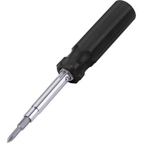6-In-1 Flat Head & Phillips Reversible Screwdriver #1 And #2 Phillips, 3/16 And 5/16 Slotteds,1/4" & 5/16" Nut Driver Bit Tube Snap-on 6 In 1 Multifunctional Screwdriver