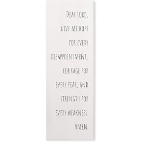 Dear Lord Give Me Hope Rustic Wood Wall Sign 6x18