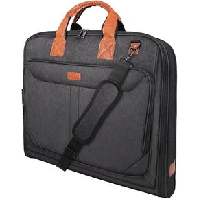 Garment Bags for Travel Suit Bag Large Carry On Garment Bags with Strap for Business Hanging Clothes Travel Bag Luggage for Men Women Black