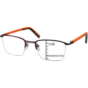ProEyes Attitude 3, Progressive Blue Light Blocking Readers, 0 Strength on Top Lens, Lightweight, Flexible, Durable