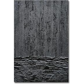 Art White Thick Texture Abstract Oil Painting Hand-Painted Ocean Landscape Oil Painting Home Wall Decorative Art 45x30 Inch