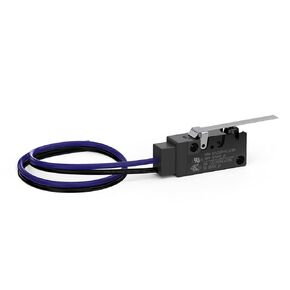 Long Hinge Straight Lever Waterproof Momentary Push Button Micro Limit Switch with Line NO(Normally Open) Snap Action Mini Switches 2 Pins 1 Pc ​for Arduino, Appliance and Electronic Equipment