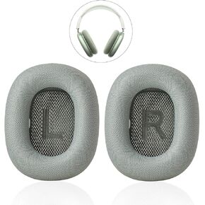 Replacement Earpads for Airpods Max, Ear Cushions Replacement for Airpod Max Headphones, Ear Pads Cover with Mesh Fabric & Memory Foam, Comfortable and Easy Installation-White
