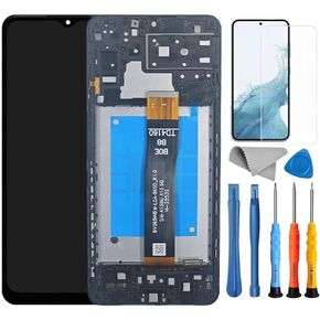 Amoled For Samsung Galaxy A15 4G / 5G LCD Display Touch digitizer Screen Replacement For Samsung A15 Screen Replacement With Frame A156u A156e A156w S156dl S156vl Assembly With Tools 6.6 Inch