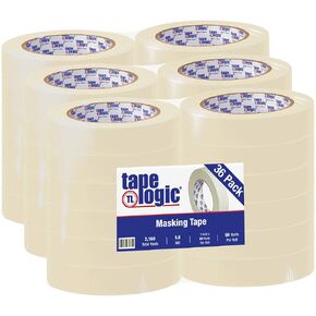 Poly Bag Guy Tape Logic® 2400 Masking Tape, 5.6 Mil, 1" x 60 yds, Natural, 36/Case