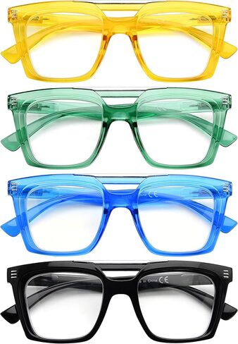 نظارات قراءة عصرية مكونة من 4 قطع للنساء والرجال in Kuwait