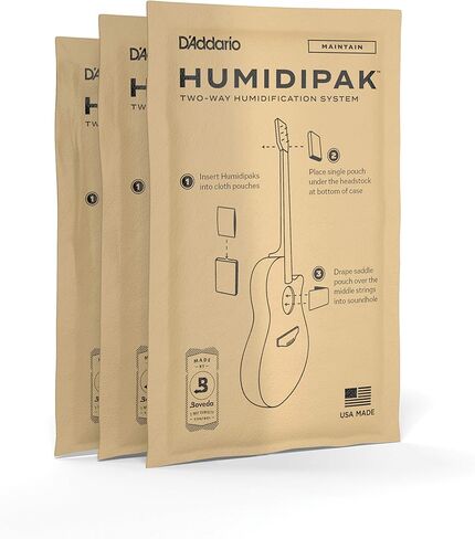 D'Addario Guitar Dehumidifier Packets - For Humidipak - Two-Way Absorb Replacement Packets - 3-Pack in Saudi Arabia