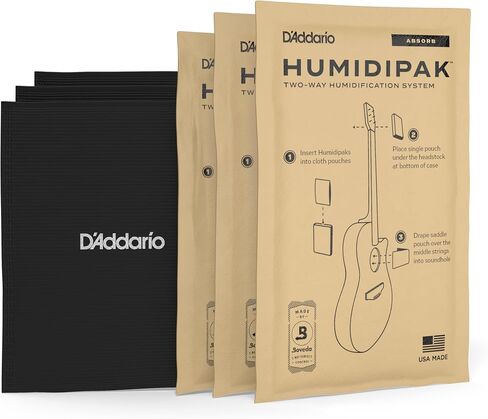 D'Addario Guitar Dehumidifier Packets - For Humidipak - Two-Way Absorb Replacement Packets - 3-Pack in Saudi Arabia