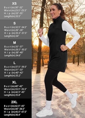 Women's Polar Fleece Dress Zip Pocket Sleeveless Tunic Sweatshirt Dress Quarter Zip Pullover Winter Outfits in Kuwait