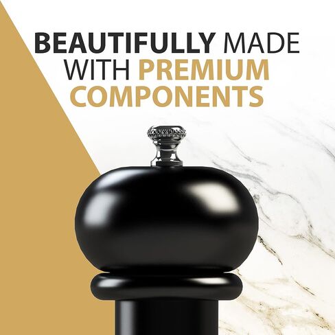 17 inch Large Pepper Mill - Refillable - Adjustable Grind - Precision Carbon Steel Mechanism in Saudi Arabia
