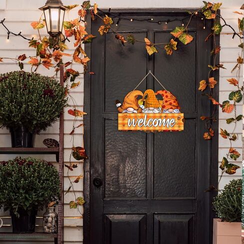 Reversible Fall Thanksgiving And Winter Christmas Sign Wooden Hanging Double Sided Sign Holiday Wooden Signs Thanksgiving And Christmas Party Fall Winter Home Holiday Door Wall Decoration in Saudi Arabia