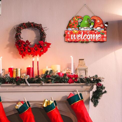Reversible Fall Thanksgiving And Winter Christmas Sign Wooden Hanging Double Sided Sign Holiday Wooden Signs Thanksgiving And Christmas Party Fall Winter Home Holiday Door Wall Decoration in Saudi Arabia