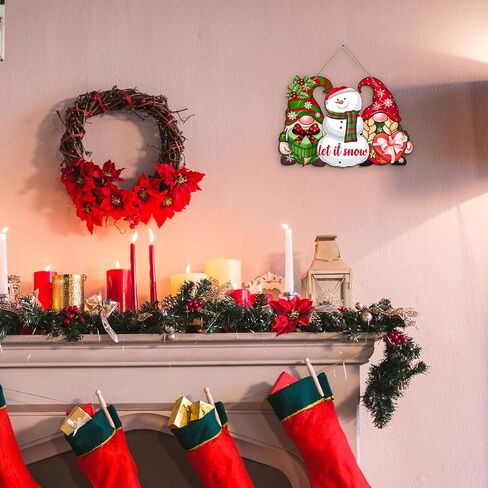 Reversible Fall Thanksgiving And Winter Christmas Sign Wooden Hanging Double Sided Sign Holiday Wooden Signs Thanksgiving And Christmas Party Fall Winter Home Holiday Door Wall Decoration in Saudi Arabia