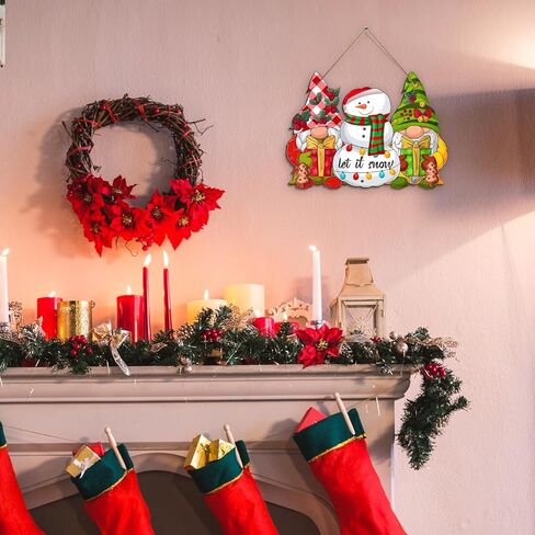 Reversible Fall Thanksgiving And Winter Christmas Sign Wooden Hanging Double Sided Sign Holiday Wooden Signs Thanksgiving And Christmas Party Fall Winter Home Holiday Door Wall Decoration in Kuwait