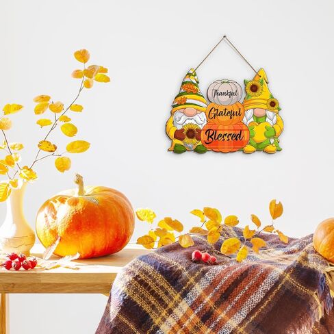 Reversible Fall Thanksgiving And Winter Christmas Sign Wooden Hanging Double Sided Sign Holiday Wooden Signs Thanksgiving And Christmas Party Fall Winter Home Holiday Door Wall Decoration in Kuwait