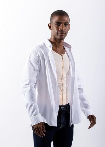 ContourMD Post Gynecomastia Surgery, Chest Compression Male Vest w/Sleeves (11S BL XL) in Saudi Arabia
