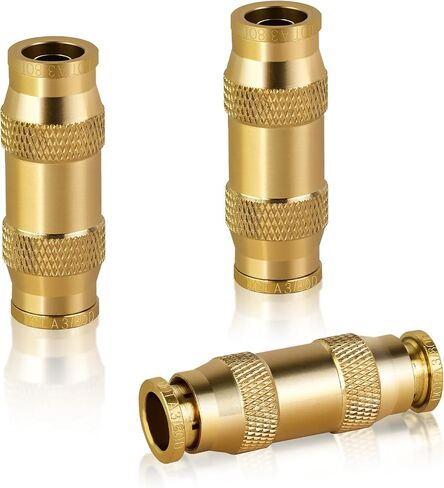 MuHize Air Brake Hose End Fitting - Upgraded 3/8 Air Hose Fittings, Brass Sleeve Tube for Hose End Connector, 3/8" Air Brake Hose End Fitting Repair Tube for Air Hose Braking System (Pack of 8) in Saudi Arabia