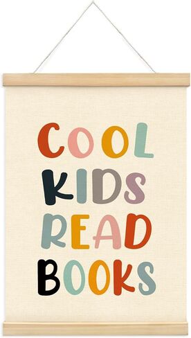 Mtrgdn Classroom School Everyone is Welcome Here Decor - Safe Space Sign Poster Hanger Frame,Positive Kids Room Wooden Frames,Motivational Wall Hanging Banner Decor for Nursery 12x16 Inch in Kuwait