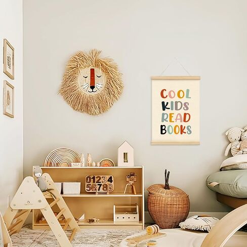 Mtrgdn Classroom School Everyone is Welcome Here Decor - Safe Space Sign Poster Hanger Frame,Positive Kids Room Wooden Frames,Motivational Wall Hanging Banner Decor for Nursery 12x16 Inch in Kuwait