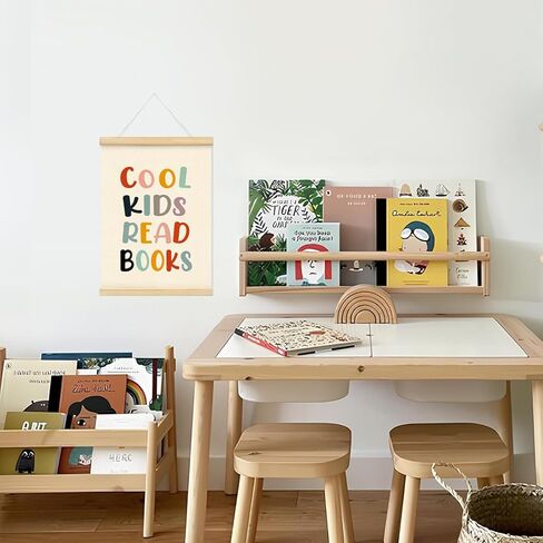 Mtrgdn Classroom School Everyone is Welcome Here Decor - Safe Space Sign Poster Hanger Frame,Positive Kids Room Wooden Frames,Motivational Wall Hanging Banner Decor for Nursery 12x16 Inch in Kuwait