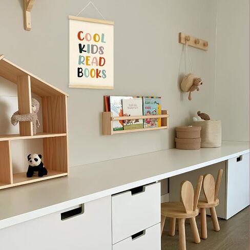 Mtrgdn Classroom School Everyone is Welcome Here Decor - Safe Space Sign Poster Hanger Frame,Positive Kids Room Wooden Frames,Motivational Wall Hanging Banner Decor for Nursery 12x16 Inch in Kuwait