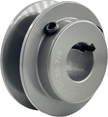 BK25-7/8 Single Groove V Belt Pulley,7/8 inch bore,2.65 inch Outside Diameter,V-Belt Sheave Cast Iron for A AX B BX 4L 5L V-Belts,BK2578 Pulley in Saudi Arabia