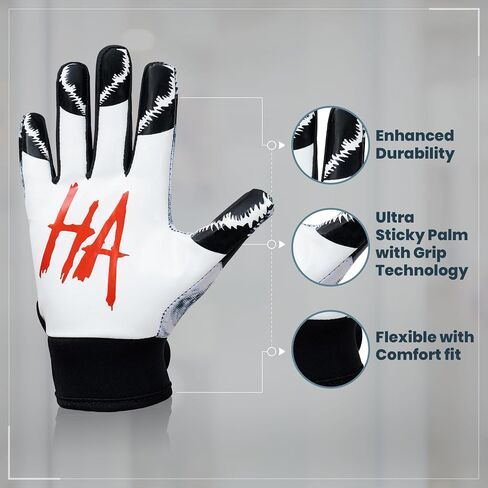 Sticky+ Football Gloves - Shadow Strike - Youth Football Gloves - Advanced Stitching - Youth Football Gloves for Boys - Youth Football Gloves for Kids - Youth Small Football Gloves in Saudi Arabia