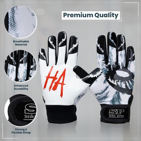 Sticky+ Football Gloves - Shadow Strike - Youth Football Gloves - Advanced Stitching - Youth Football Gloves for Boys - Youth Football Gloves for Kids - Youth Small Football Gloves in Saudi Arabia