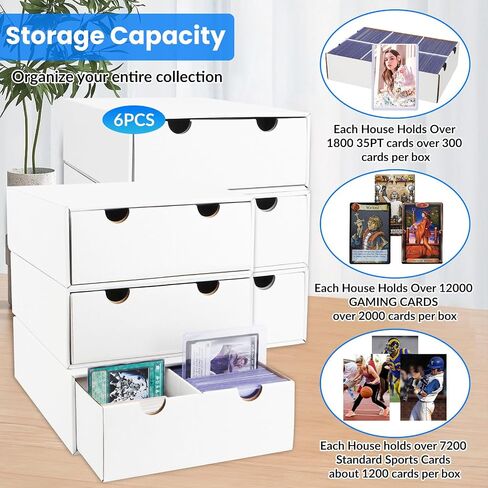 YOTINO Sports Card Storage Organizer - 4 Pack, Compatible with TCG MTG Cards in Saudi Arabia