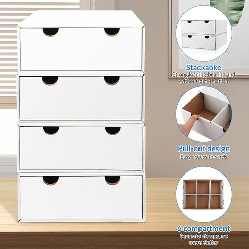 YOTINO Sports Card Storage Organizer - 4 Pack, Compatible with TCG MTG Cards in Saudi Arabia