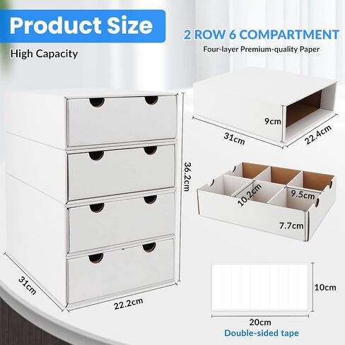 YOTINO Sports Card Storage Organizer - 4 Pack, Compatible with TCG MTG Cards in Saudi Arabia