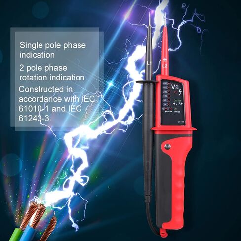 UT15B LED كاشف الجهد التلقائي فولت تستر القلم التيار المتناوب تيار مستمر الفولتميتر 0-690 فولت in Kuwait