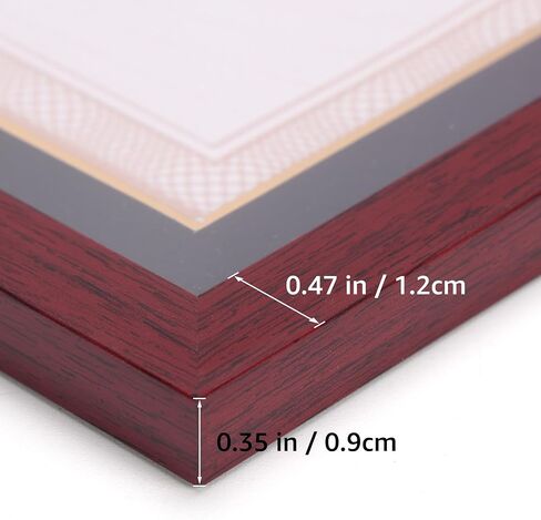 Lavezee 8.5x11 Diploma Picture Frame for 8.5 x 11 Certificates with Mat, or 11x14 Black Document Frames without Mat, Set of 2 in Saudi Arabia